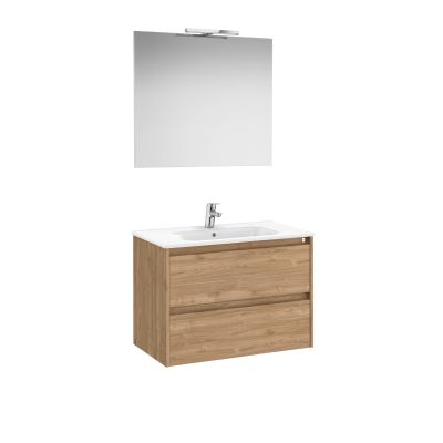 PACK UNIK TENET 80cm 2 CAJONES NOGAL