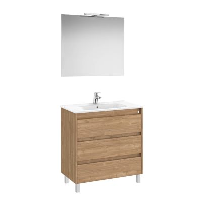 PACK UNIK TENET 80cm 3 CAJONES NOGAL