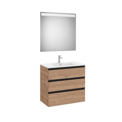 PACK UNIK THE GAP 80cm 3 CAJONES NOGAL