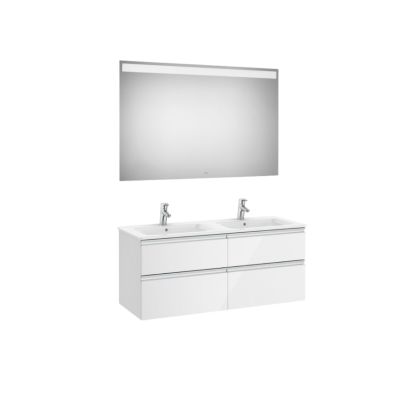 PACK UNIK THE GAP 120cm 2 SENOS 4 CAJONES BLANCO BRILLO